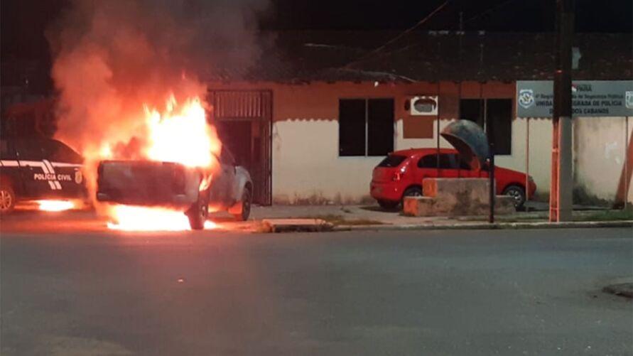  Acusado de incendiar viaturas no Pará é identificado  